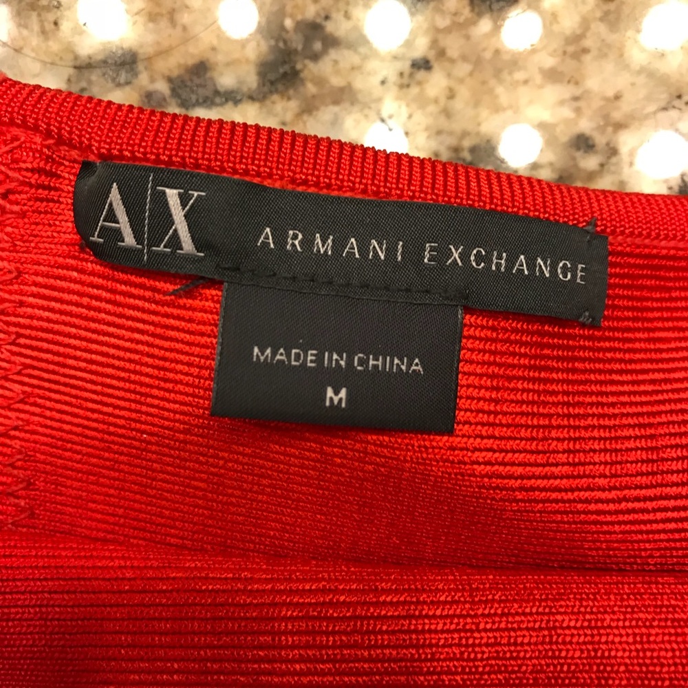 Armani Exchange bright red skirt - Picture 3 of 5